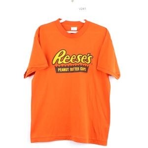 Vintage 90s Reeses Peanut But Cups T Shirt Orange